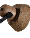 Amia Wall Lamp | Sculptural Composite | Dark Roast Uniqwa Collections