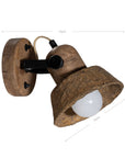 Amia Wall Lamp | Sculptural Composite | Dark Roast Uniqwa Collections
