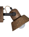 Amia Wall Lamp | Sculptural Composite | Dark Roast Uniqwa Collections