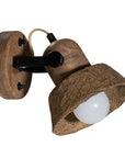 Amia Wall Lamp | Sculptural Composite | Dark Roast Uniqwa Collections