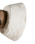 Amia Wall Lamp | Sculptural Composite | Light Roast Uniqwa Collections