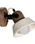 Amia Wall Lamp | Sculptural Composite | Light Roast Uniqwa Collections