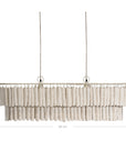 Amma Papier-Mâché Chandelier | Long | Light Roast Uniqwa Collections