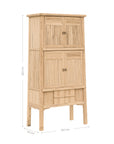 Bamboo Tall Cabinet | Blonde Uniqwa Collections
