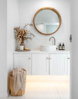Niyaama Round Mirror | Natural Uniqwa Collections