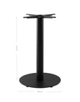 Jonson Table Top | Square | Teak Dining Table Base | Black Uniqwa Collections