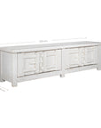 Bulu Four Door Entertainment Unit | White Uniqwa Collections