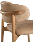 Capri Dining Chair | Buffalo Leather | Enoki Brown Uniqwa Collections