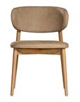 Capri Dining Chair | Buffalo Leather | Enoki Brown Uniqwa Collections