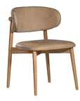 Capri Dining Chair | Buffalo Leather | Enoki Brown Uniqwa Collections