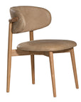 Capri Dining Chair | Buffalo Leather | Enoki Brown Uniqwa Collections