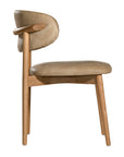 Capri Dining Chair | Buffalo Leather | Enoki Brown Uniqwa Collections