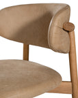 Capri Dining Chair | Buffalo Leather | Enoki Brown Uniqwa Collections