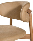 Capri Dining Chair | Buffalo Leather | Savannah Nut Uniqwa Collections