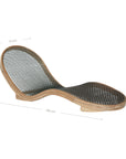 Corfu Curved Sun Lounger | Charcoal Uniqwa Collections