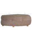 Crosby Ottoman | Crème Corduroy Uniqwa Collections