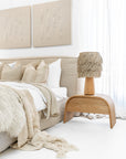 Elula Bedside | European White Oak Uniqwa Collections