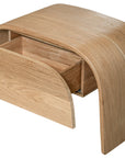 Elula Bedside | European White Oak Uniqwa Collections