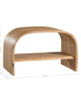 Elula Open Bedside | European White Oak Uniqwa Collections