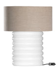 Etosha Table Lamp White Oatmeal Uniqwa Collections