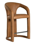 Fikile Barchair | Leather | Cera Brown Uniqwa Collections