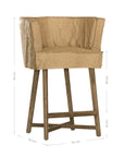 Guatemala Barchair | Aniline Leather | Cashew Uniqwa Collections