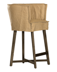 Guatemala Barchair | Aniline Leather | Cashew Uniqwa Collections