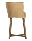 Guatemala Barchair | Aniline Leather | Cashew Uniqwa Collections