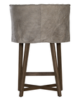 Guatemala Barchair | Buffalo Leather | Earthy Grey Uniqwa Collections