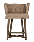 Guatemala Barchair | Aniline Leather | Enoki Brown Uniqwa Collections