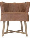 Guatemala Dining Chair | Leather | Brogan Brown Uniqwa Collections
