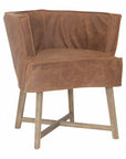 Guatemala Dining Chair | Leather | Brogan Brown Natural Uniqwa Collections