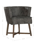 Guatemala Dining Chair | Buffalo Leather | African Slate Uniqwa Collections