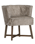 Guatemala Dining Chair | Buffalo Leather | Earthy Grey Uniqwa Collections