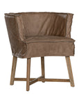 Guatemala Dining Chair | Buffalo Leather | Mushroom Brown Uniqwa Collections
