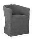 Hamilton Dining Chair | Charcoal Uniqwa Collections