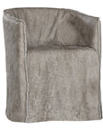 Hamilton Dining Chair | Buffalo Leather | Earthy Grey Uniqwa Collections