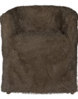 Hamilton Dining Chair | Fur Luxe | Chocolate Uniqwa Collections