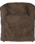 Hamilton Dining Chair | Fur Luxe | Chocolate Uniqwa Collections