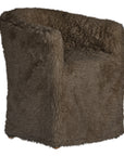 Hamilton Dining Chair | Fur Luxe | Chocolate Uniqwa Collections