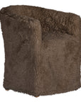 Hamilton Dining Chair | Fur Luxe | Chocolate Uniqwa Collections