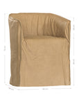 Hamilton Dining Chair | Aniline Leather | Cashew Uniqwa Collections