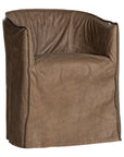 Hamilton Dining Chair | Buffalo Leather | Mushroom Brown Uniqwa Collections