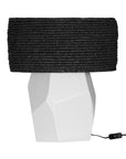 Harare Table Lamp | Lyric Shade White Black Uniqwa Collections