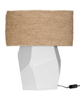 Harare Table Lamp | Lyric Shade White Natural Uniqwa Collections