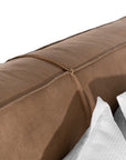 Harlow Bed | Buffalo Leather | Mushroom Brown Uniqwa Collections
