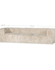 Harlow Sofa | Three Seater | Fur Luxe Uniqwa Collections