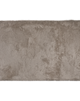 Side profile of the Harlow Sofa one seater upholstered in biscuit faux fur, highlighting the fully upholstered silhouette and soft textured finish.