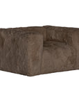 Harlow Sofa | One Seater | Fur Luxe | Chocolate Uniqwa Collections