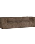 Harlow Sofa | Three Seater | Fur Luxe | Chocolate Uniqwa Collections